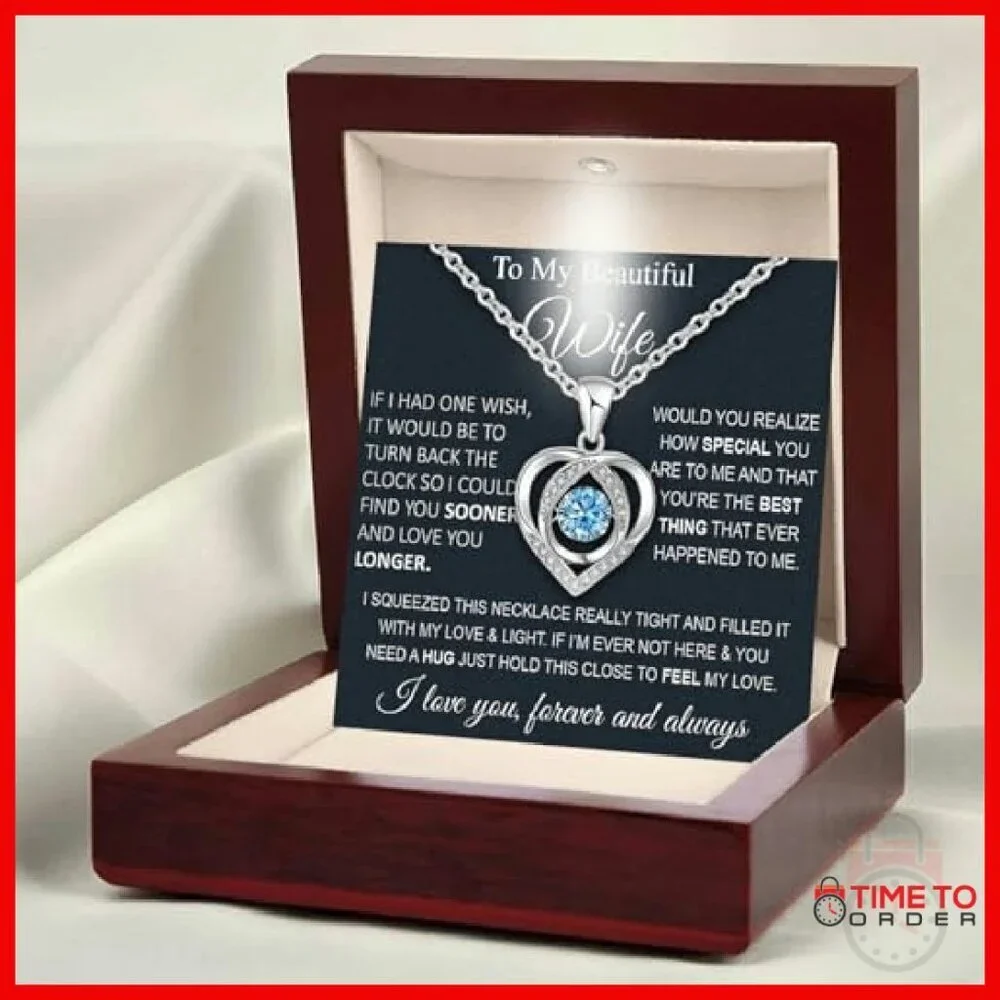 Sterling Silver Love Knot Pendant Necklace with CZ Stone 20